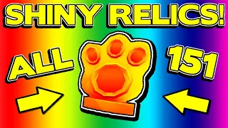 ALL 151 SHINY RELIC LOCATIONS!! || Pet Simulator 99 (PS99) - Roblox