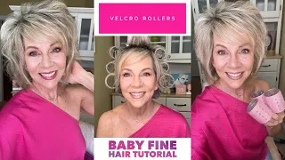 CreatingVolume With Velcro Rollers! Perfect For Baby Fine Hair!