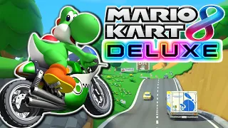 AMAZING Yoshi in Mario Kart 8 Deluxe DLC Tracks!!