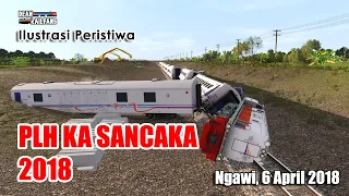 DETIK-DETIK KECELAKAAN KERETA API HEBAT - PLH KA SANCAKA 2018  | Trainz Simulator