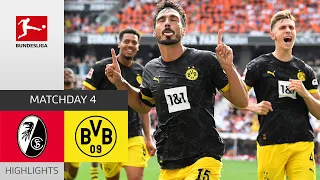 BVB Show Mentality! | SC Freiburg - Borussia Dortmund 2-4 | Highlights | MD 4 – Bundesliga 2023/24