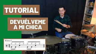 Cómo tocar DEVUÉLVEME A MI CHICA en BATERÍA - Hombres G (TUTORIAL Español)