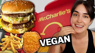 I Tried The Viral Vegan McDonalds (Mr. Charlie's)