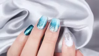 BORN PRETTY Gradient Snowflake Nails-Tutorial