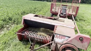 Raking and Baling Straw in 2023 with Oliver Tractors