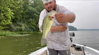 Bass fishing. Rocky Fork Lake Ohio