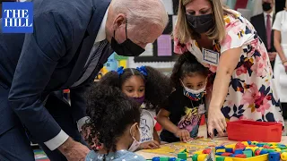 President Biden Visits With Kids at New Jersey Elementary School