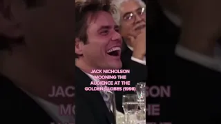 Jack Nicholson MOONS the golden globes