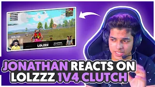 Jonathan React On LoLzZz Gaming 1v4 clutch l Jonathan Gaming | LoLzZz Gaming | Bi Official