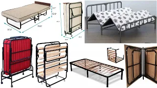 Metal frame foldable beds design ideas