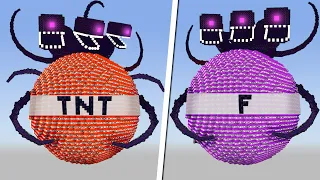 Wither Storm VS 10,000 TNT and other Bombs