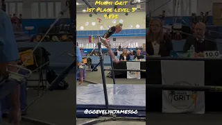 First time competing level 3!!#gymnastics #usga #miami #unevenbars