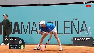 Madrid Open 2024 : Daniil Medvedev vs Matteo Arnaldi | Tennis Highlights