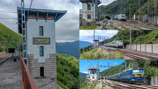 Ferrocarril Español: Estación de Pajares- Rampa de Pajares ⛰️🎌 Renfe mercancías, Captrain, Viajeros