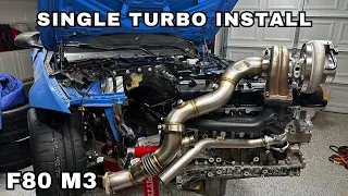 BMW F8X M3/M4 S55 Single Turbo Speedtech Kit Install Part 2