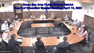 GBAPSD Board of Education Special Meeting and Work Session: April 10, 2023