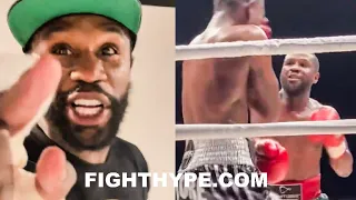 FLOYD MAYWEATHER IMMEDIATELY AFTER DROPPING & DOMINATING DON MOORE; HIGHLIGHTS FROM EXHIBITION