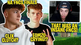 BuckeFPS *REACTS* To EOMZO Crying After NOT Winning & CLIX Clutching Up To Get 4th Place | NA FINALS