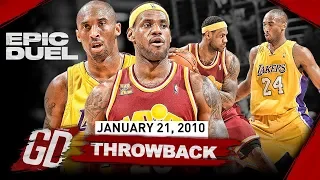 The Game LeBron James COMES UP CLUTCH vs Kobe Bryant! EPIC Duel Highlights 2010.01.21 - MUST SEE!