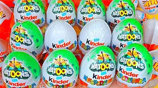 Kinder surprise eggs 80 | yummy kinder surprise natoons | a lot of candy | kinder surprise