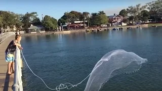 HOW TO - Cast Net - Ben Lockwood - (6 MULLET) Maroochydore QLD AUSTRALIA