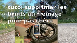 tuto : supprimer les bruits de sifflement au freinage des freins brembo de triumph speed twin 1200 .