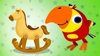English Words With Larry Cartoon For Kids | Stories For Kids | Speaking & Learning From ABC Fun
