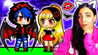 The Mean Girl's Vampire Lover...🧛‍♂️💔 Gacha Life Mini Movie Love Story Reaction