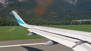 Takeoff from Innsbruck Airport (LOWI - INN) 08/01/22 - 4K