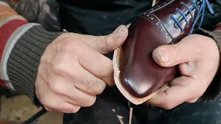 Make a Seamless Handmade  Leather  Sole | Dikişsiz El Yapımı Kösele Taban Yapmak