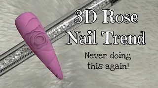 3D Rose Nail Trend Tutorial