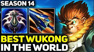 RANK 1 BEST WUKONG IN SEASON 14 - AMAZING GAMEPLAY! | League of Legends