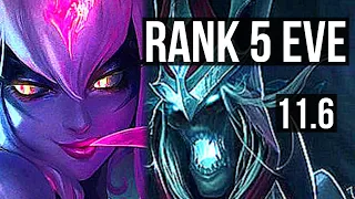 EVELYNN vs KARTHUS (JUNGLE) | Rank 5 Eve, 7 solo kills | JP Master | v11.6