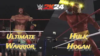 WWE 2K24 Gameplay || Ultimate Warrior vs. Hulk Hogan [4K 60fps] || ANSTER PLAYS