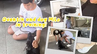 QUENTIN AND DOG MILO IN TRAINING | CANDY AND QUENTIN | OUR SPECIAL LOVE