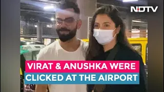 Virat Kohli Receives Wife Anushka Sharma At The Airport