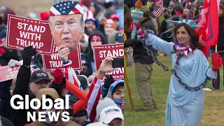 US election: Trump supporters rally in DC against Congress' certification of Biden victory