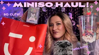 ASMR | Hello Kitty Haul 🎀 ft. thee cutest pink aesthetic Miniso finds!
