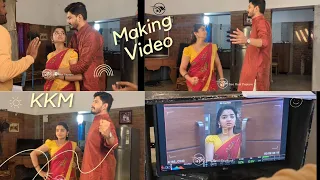 ಕಾವೇರಿ 💞 ಅಗಸ್ತ್ಯ Romantic Scene Making Video🎬📽️#kaverikannadamedium #starsuvarna #makingvideo