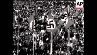 NAZIS TO NUMBER 2,000,000 CRAM INTO TEMPLEHOF TO HEAR HERR HITLER - SOUND