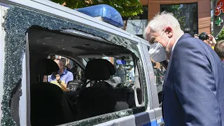 Stuttgart: Seehofer fordert harte Strafen für Randalierer | AFP