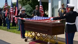 Military Funeral CPL Eugene (GENE) Whitehead US Marine, VIETNAM Combat Veteran