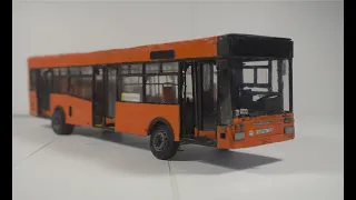 Сборка модели автобуса BredaMenarinibus M221 в масштабе 1:43