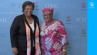 Visit of Mia Mottley, Prime Minister of Barbados, to the WTO.