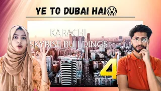 Karachi Skyline Montage Aerial 2021- 4K Ultra HD - Karachi Street View | Indian reaction