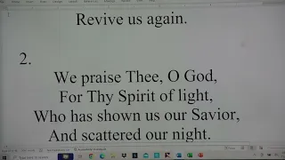Revive Us Again | Full Hymn