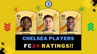 FC 24 | Official Chelsea players ratings!! | ft. Sterling, Enzo Fernandez, Caicedo, Lavia, Nkunku..