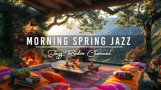 🌥️Свежая утренняя атмосфера на веранде Spring Coffee с веселым джазом для работы и учебы.
