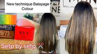 FAVORITE WAY TO BALAYAGE HAIR FT. step by step" how to balayage color❤️✂️?