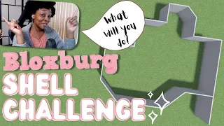 Roblox Bloxburg: I challenge YOU to a SHELL CHALLENGE - what will you build?